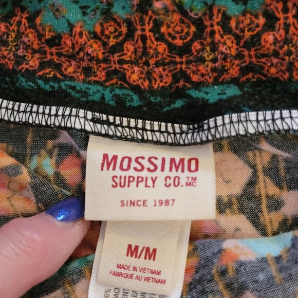 MOSSIMO Aztec Patterned Multi-Roll Waist Slip-On Maxi Skirt EUC - Picture 4 of 8